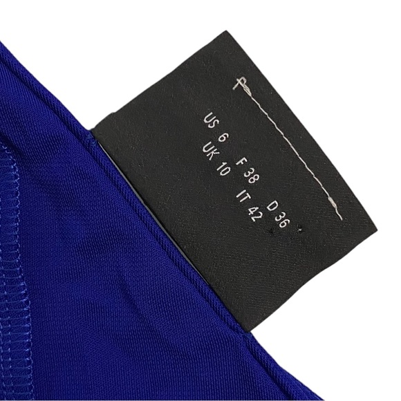 Akris Blue Slip Dress Adjustable Spaghetti Straps Mini Length Scoop Neck 6 - Picture 3 of 15